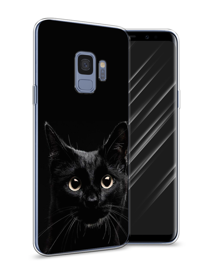 

Чехол Awog на Samsung Galaxy S9 "Добрый кот", Черный, 25750-1