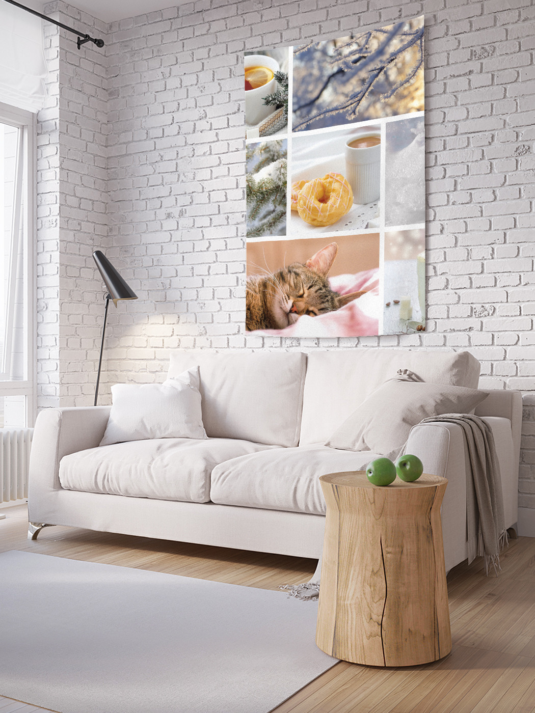 

Вертикальное фотопанно на стену JoyArty Домашний зимний уют 150x200 см, Домашний зимний уют