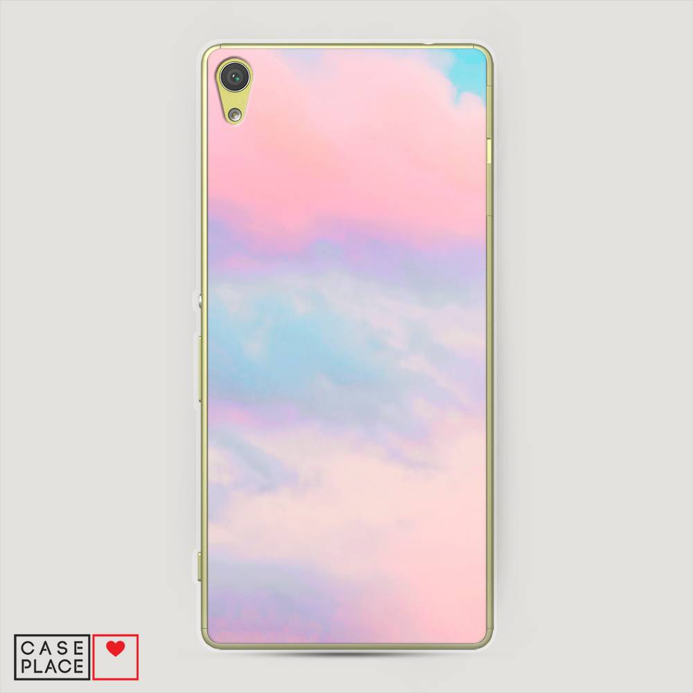 фото Чехол awog "розовые облака" для sony xperia xa