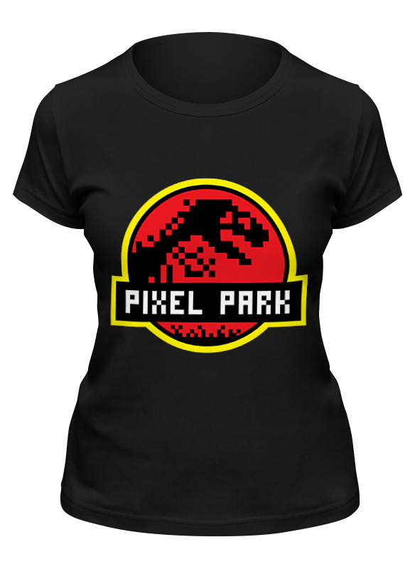 

Футболка женская Printio Парк юрского периода черная L, Парк юрского периода