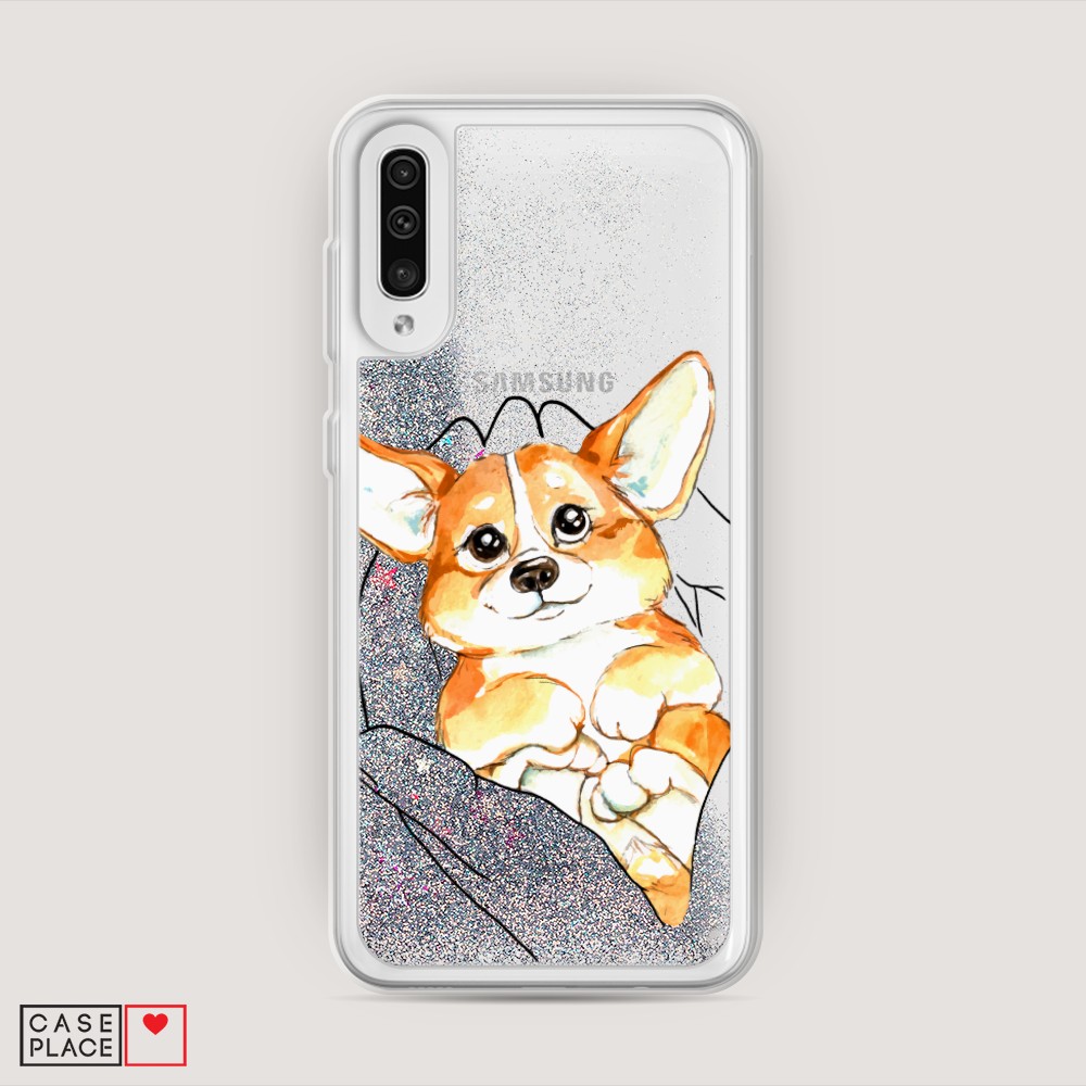 

Чехол Awog на Samsung Galaxy A50/A30S "Корги в ладошках", Разноцветный, 27791-1