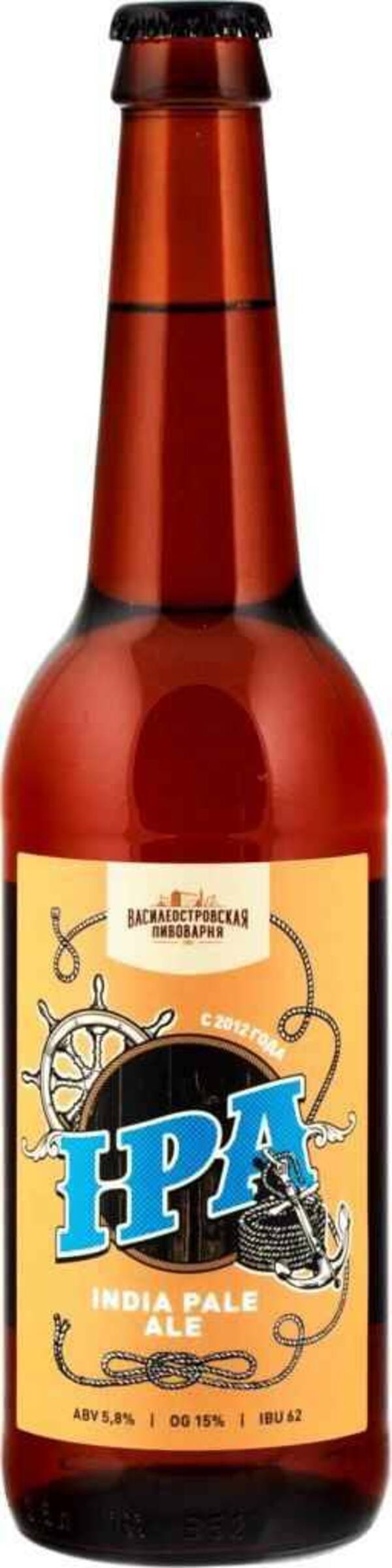 

Пиво Vasileostrovskoe IPA 0,45 л, Светлое