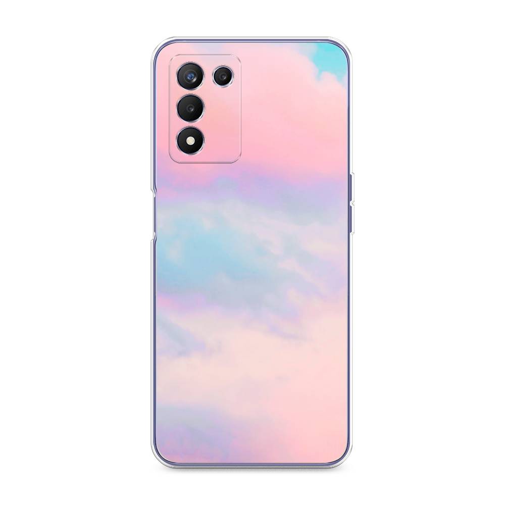 фото Чехол awog "розовые облака" для realme q3s