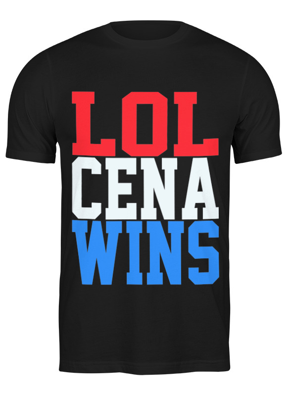 

Футболка унисекс Printio Lol cena wins (wwe) черная XL, Черный, Lol cena wins (wwe)