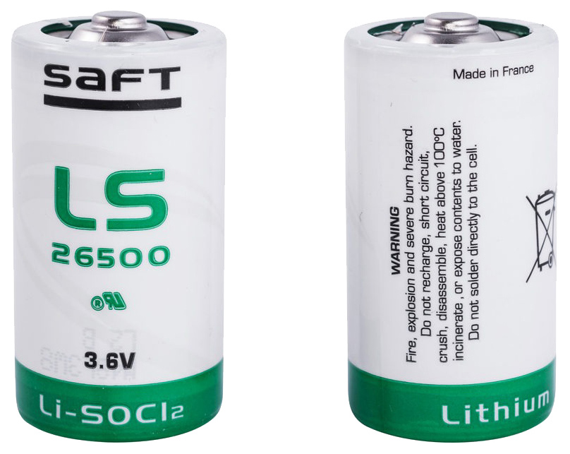 Батарейка SAFT LS26500 Li-SOCl2 батарея типоразмера C, 3.6 В, 7.7 Ач, Траб: -60...85 °C