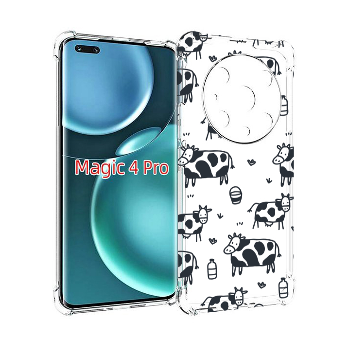 

Чехол MyPads маленькие-коровки для Honor Magic4 Pro, Прозрачный, Tocco