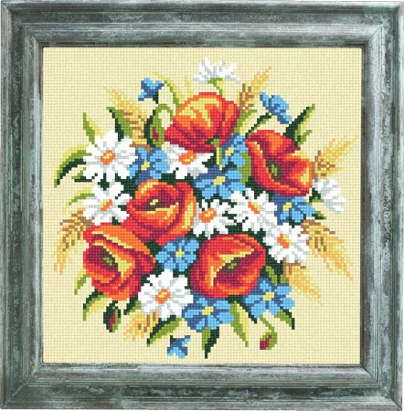 

Borovsky&Sons (страмин), Чарiвниця, Полевой букет, 25*25 см