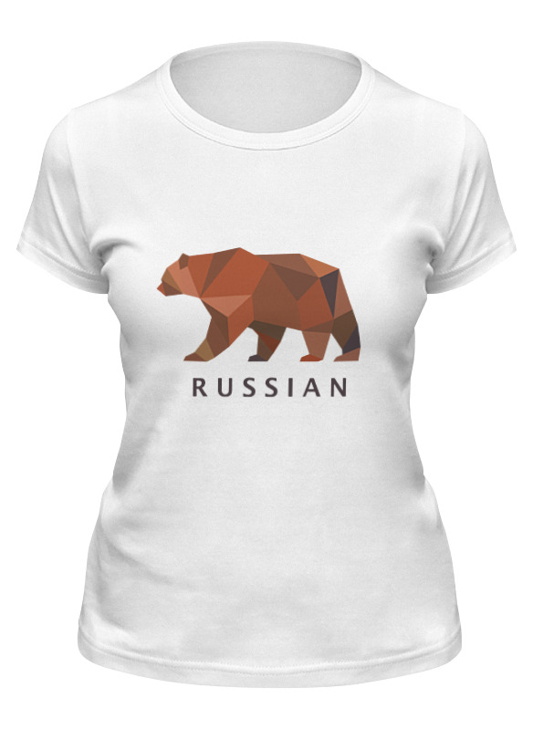 

Футболка женская Printio Russian белая L, Белый, Russian