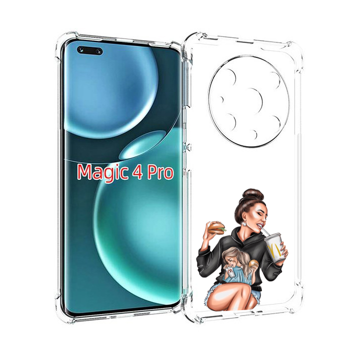

Чехол MyPads любительница-макдональдс женский для Honor Magic4 Pro, Прозрачный, Tocco