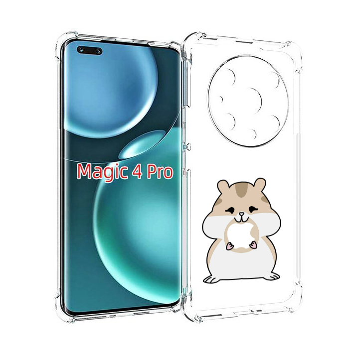 

Чехол MyPads любитель-яблок детский для Honor Magic4 Pro, Прозрачный, Tocco