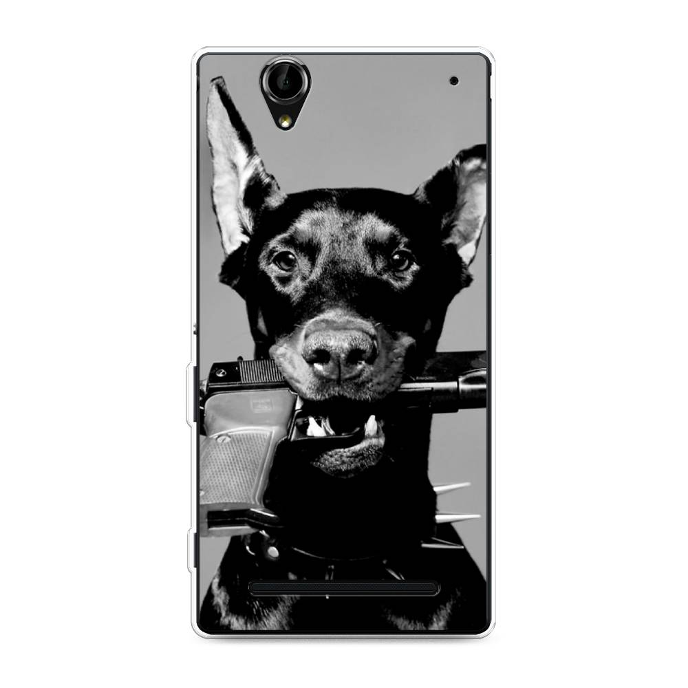 

Силиконовый чехол "Доберман" на Sony Xperia T2 Ultra, Доберман