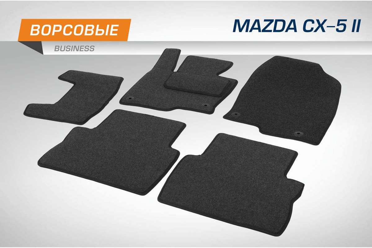 Коврики текстильные в салон AutoFlex Business Mazda CX-5 II пок. 17-, 6 частей, 5380101