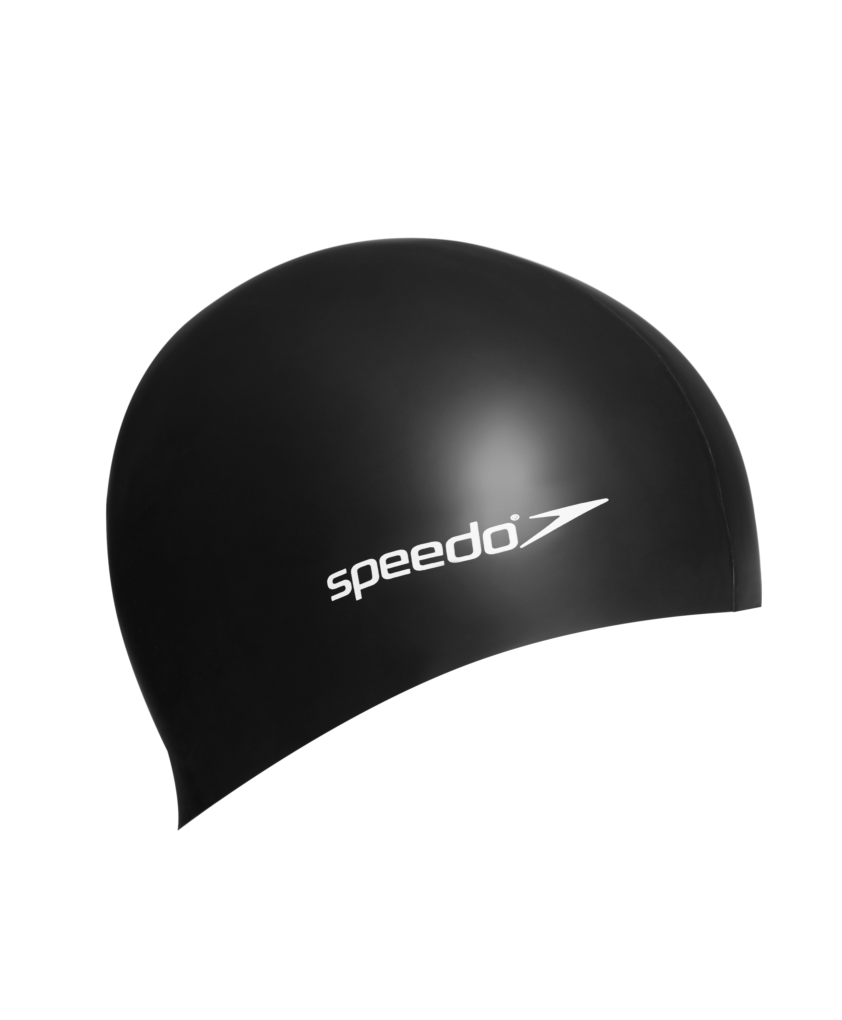 SPEEDO Plain Flat Silicon Cap Junior шапочка дет (0006) черный, one size