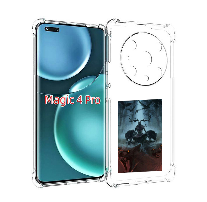 

Чехол MyPads лось демон для Honor Magic4 Pro, Прозрачный, Tocco