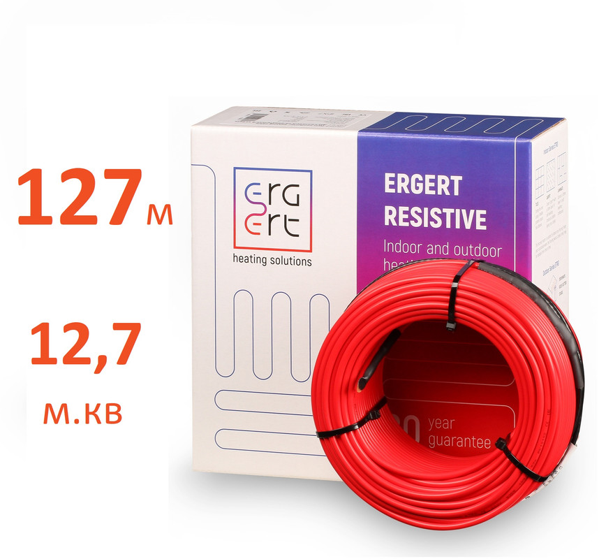 

Кабель нагревательный ERGERT ETRS-18, 2295 Вт, 127 м, ETRS_18