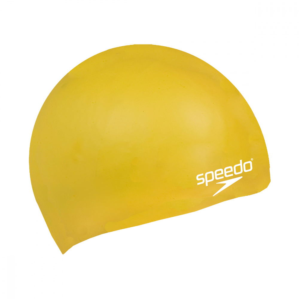 SPEEDO Plain Moulded Silicone Junior шапочка дет (0003) желтый, one size