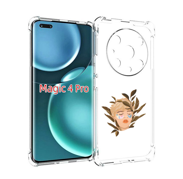 

Чехол MyPads лицо-с-патчами для Honor Magic4 Pro, Прозрачный, Tocco