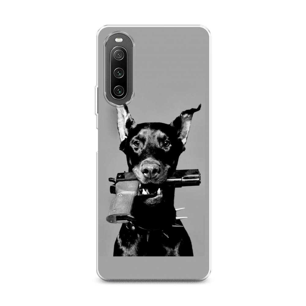 

Силиконовый чехол "Доберман" на Sony Xperia 10 IV, Разноцветный, 55250-1