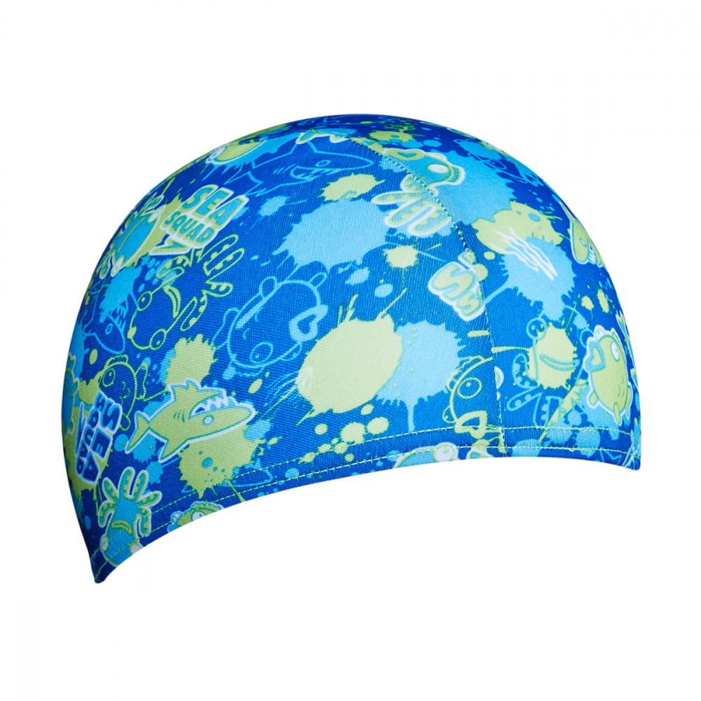 SPEEDO Sea Squad Polyester Cap шапочка дет (0005) синий, one size