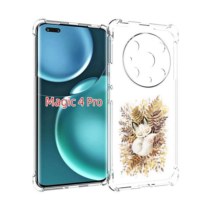 

Чехол MyPads лисенок в траве для Honor Magic4 Pro, Прозрачный, Tocco
