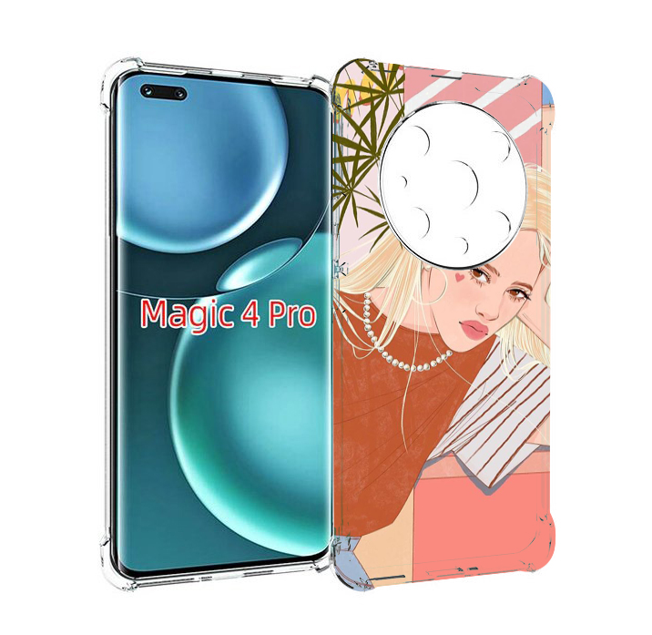 

Чехол MyPads летняя-девочка женский для Honor Magic4 Pro, Прозрачный, Tocco