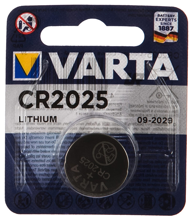 Батарейка  CR2025 Varta Electronics BL1