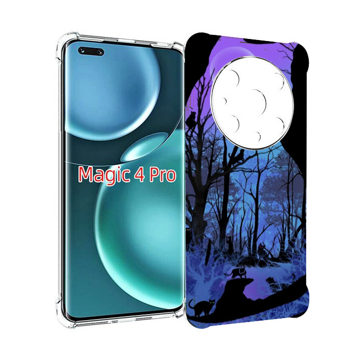 

Чехол MyPads лес внутри кота для Honor Magic4 Pro, Прозрачный, Tocco
