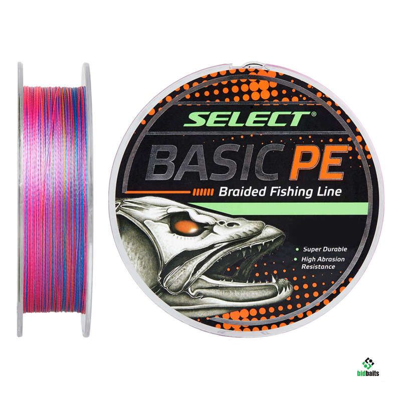 

Шнур Select Basic PE 4x 150m (мультиколор) 0.12mm 12LB/5.6kg, Разноцветный, PE 4x 150m (мультиколор) 0.12mm 12LB/5.6kg