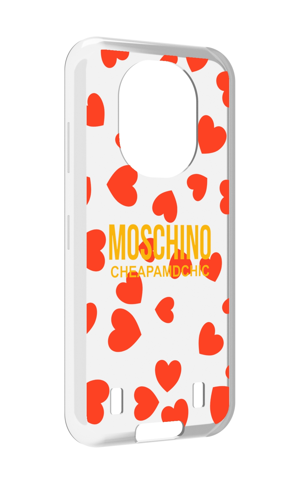 

Чехол MyPads сердца-москино для Oukitel WP16, Прозрачный, Tocco