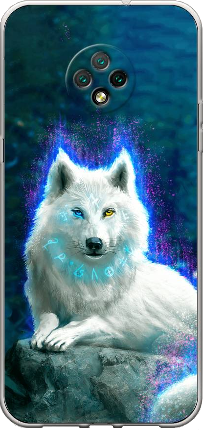 

Чехол Awog на Doogee X95 / Дуги X95 "Белоснежный волк", Разноцветный, 220850-2