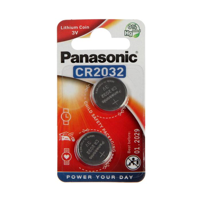 

Panasonic Батарейка литиевая Panasonic Lithium Power, CR2032-2BL, 3В, блистер, 2 шт, Батарейка литиевая Panasonic Lithium Power, CR2032-2BL, 3В, блистер, 2 шт