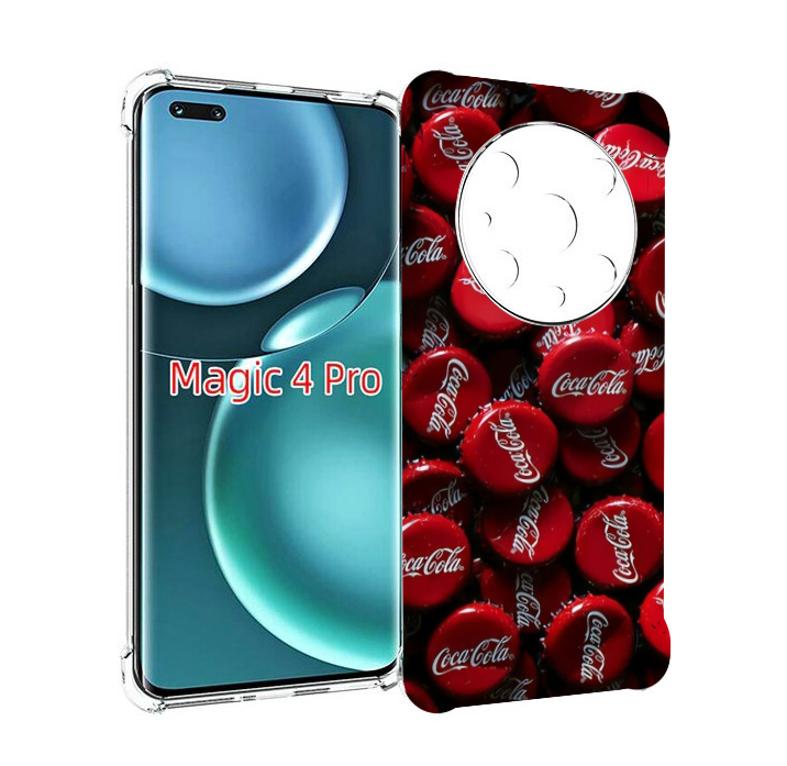 

Чехол MyPads крышки от кокаколы для Honor Magic4 Pro, Прозрачный, Tocco