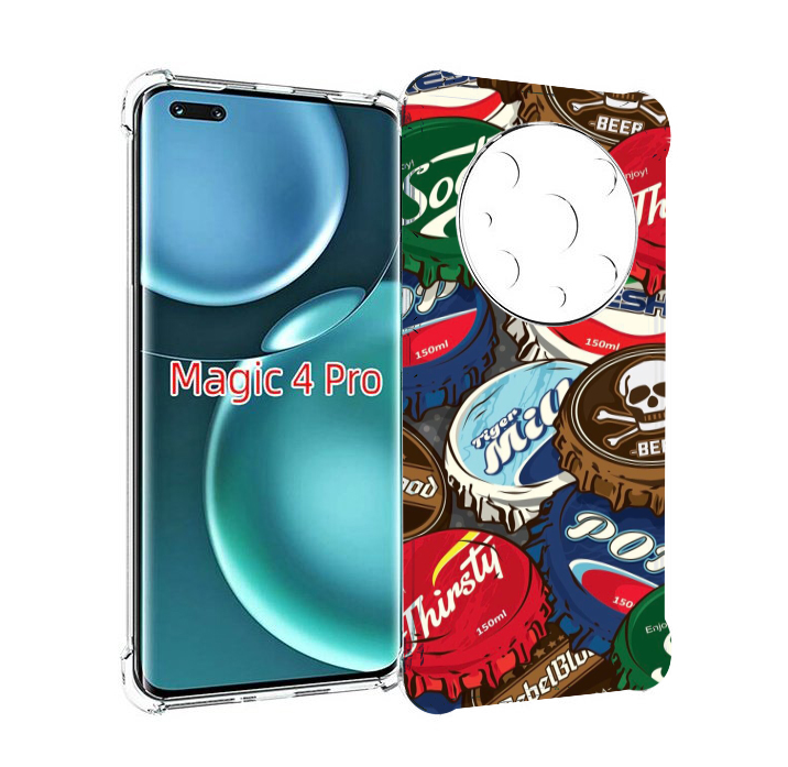 

Чехол MyPads крышки от баночек для Honor Magic4 Pro, Прозрачный, Tocco