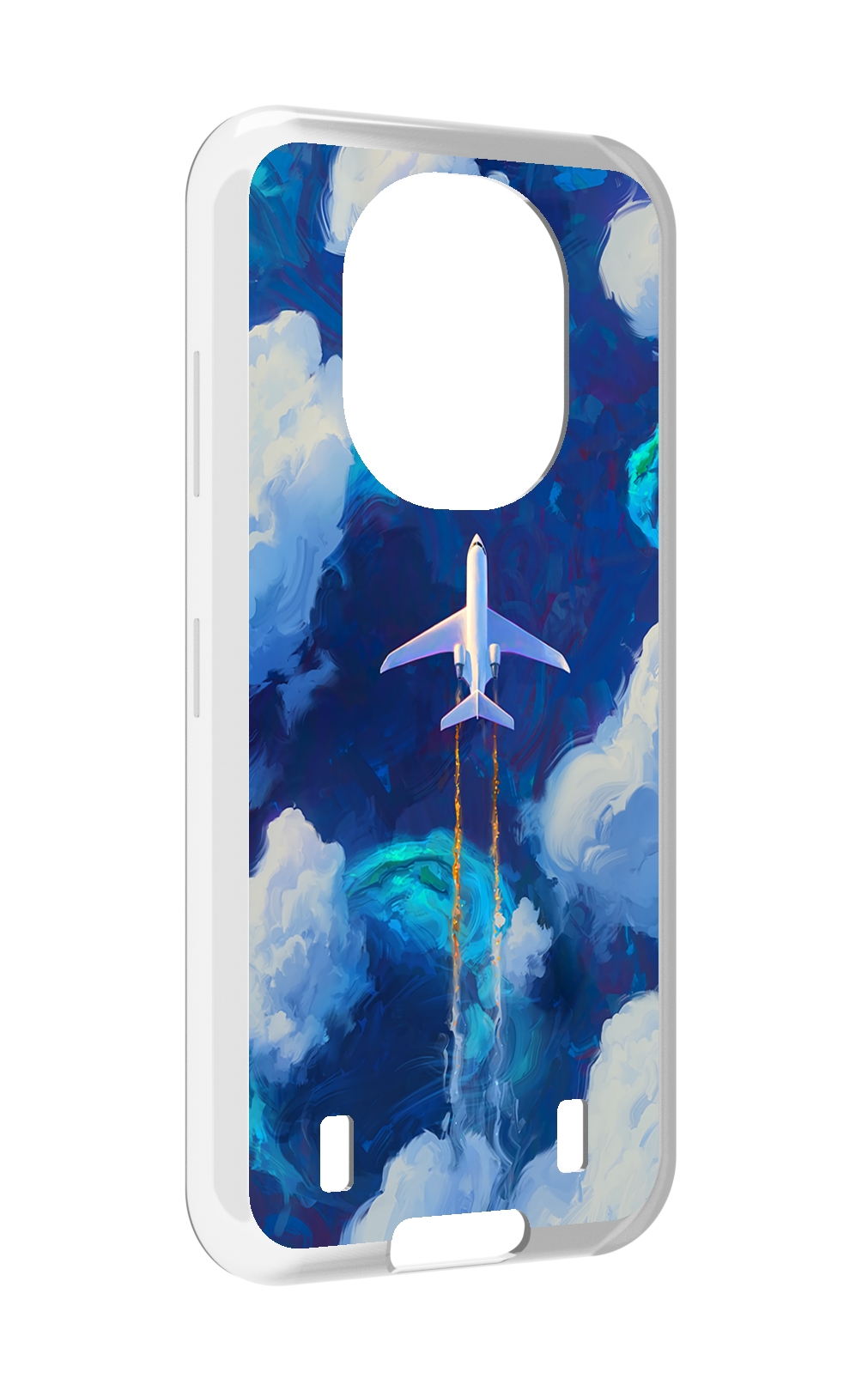 Чехол MyPads самолет-в-небе-рисунок для Oukitel WP16