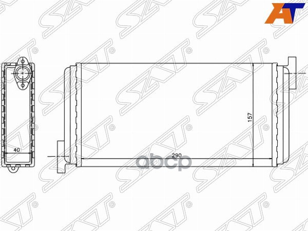 

Радиатор Отопителя Салона Mercedes C-Class W201 82-93 Sat арт. ST-MD04-395-0