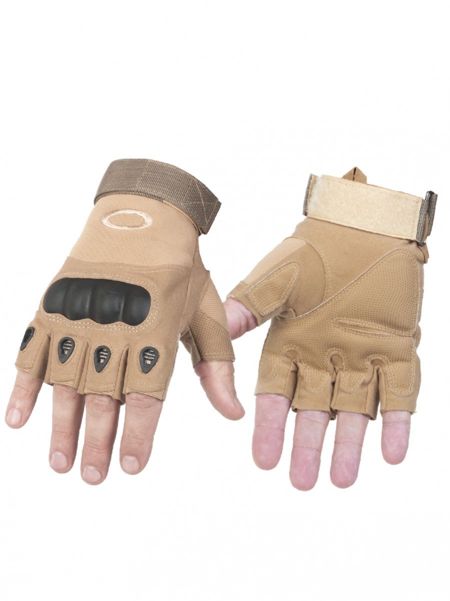 фото Тактические перчатки беспалые factory pilot gloves, цвет койот (coyote) l hobbyxit