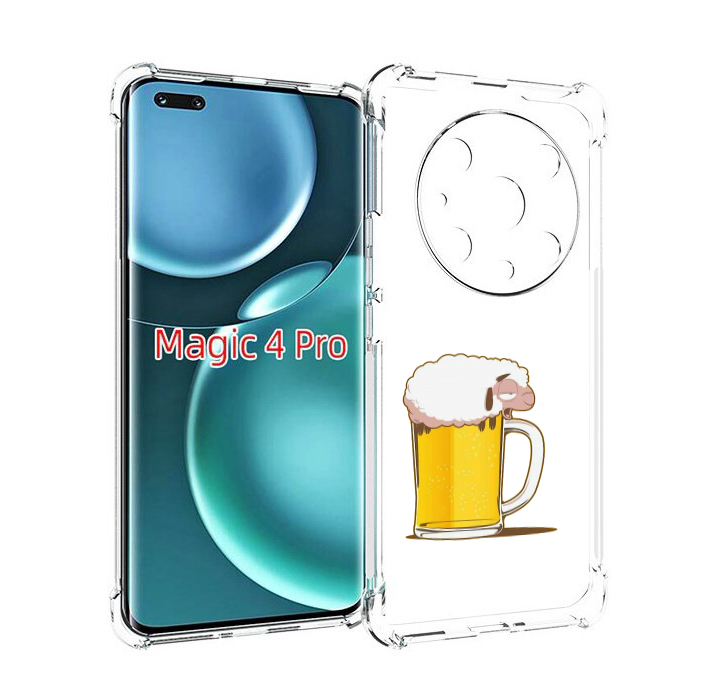 

Чехол MyPads кружка пива для Honor Magic4 Pro, Прозрачный, Tocco