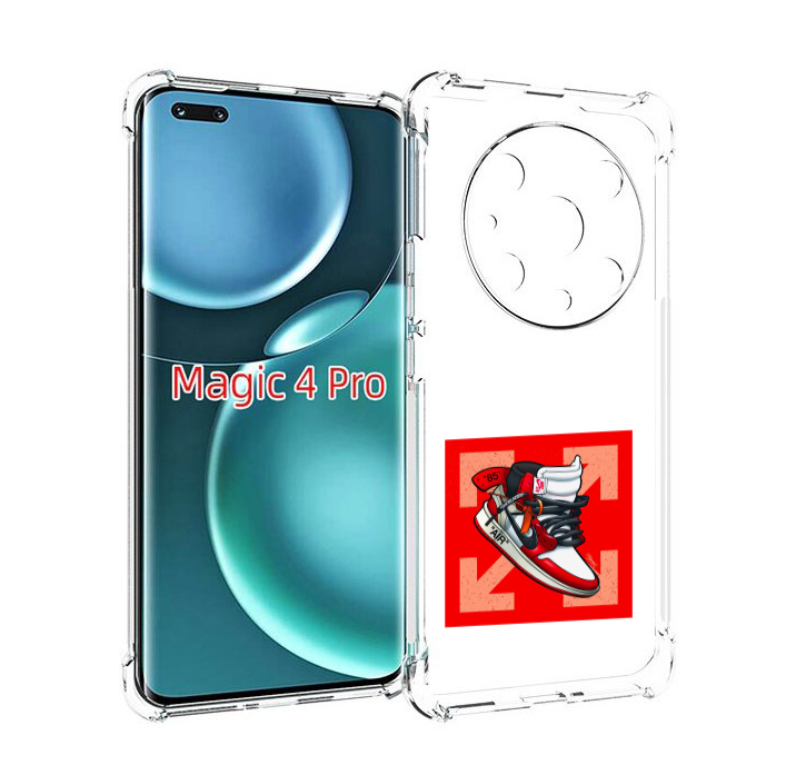 Чехол MyPads кроссовок джордан офвайт для Honor Magic4 Pro