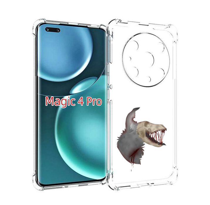 

Чехол MyPads кровавый-череп для Honor Magic4 Pro, Прозрачный, Tocco