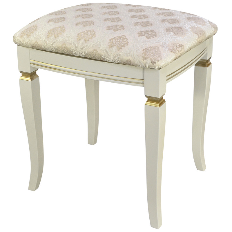 фото Банкетка мебелик васко в 106н слоновая кость/золото, маркус ваниль