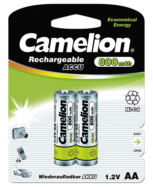 

08238 Аккумулятор R06 800 mAh Camelion