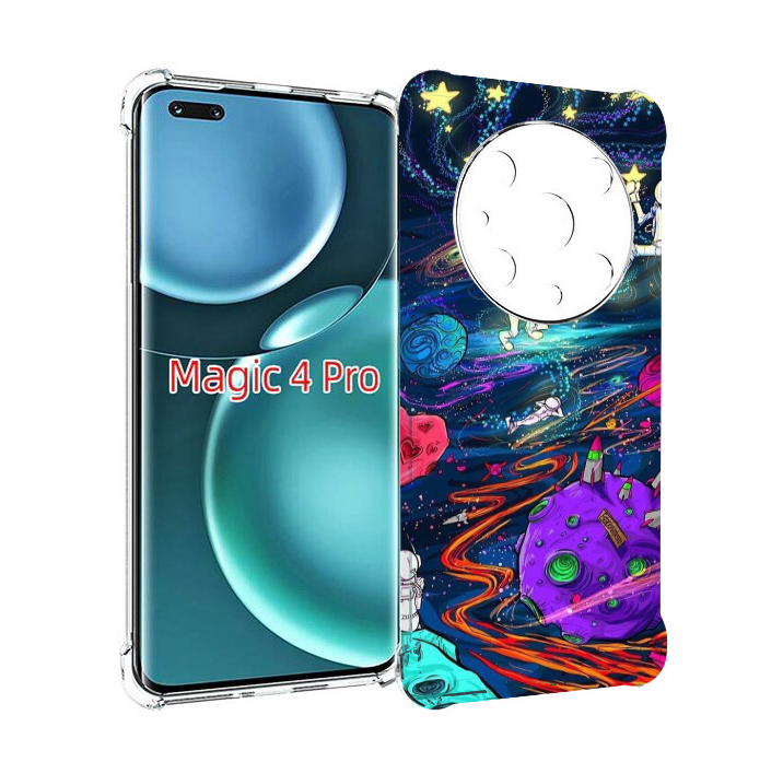 

Чехол MyPads красочный космос для Honor Magic4 Pro, Прозрачный, Tocco