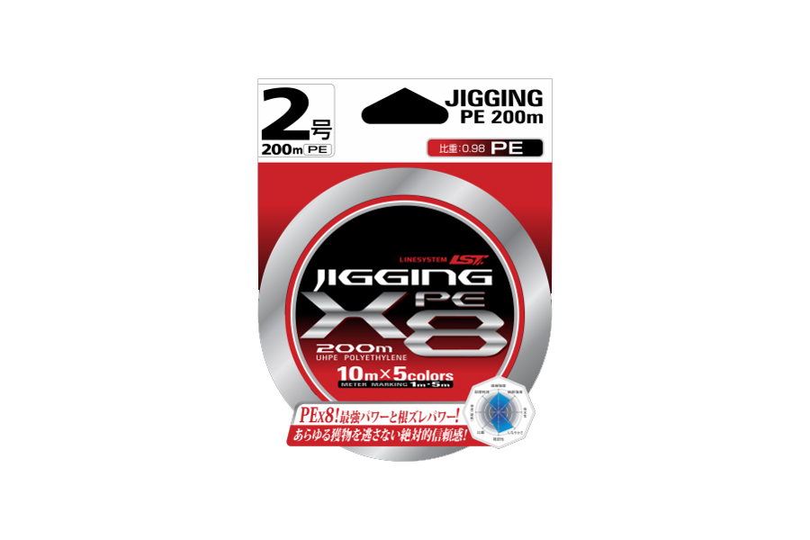

Шнур LINESYSTEM Jigging PE X8 #5 (200m)