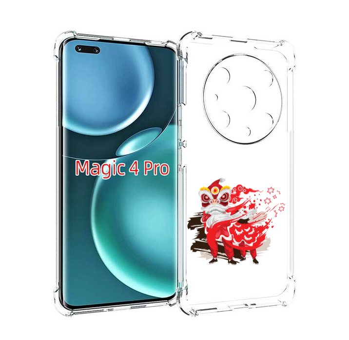 

Чехол MyPads красный-карнавал для Honor Magic4 Pro, Прозрачный, Tocco