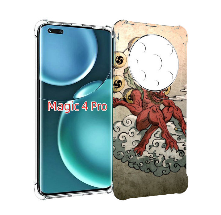 

Чехол MyPads красный чертик на облаке для Honor Magic4 Pro, Прозрачный, Tocco
