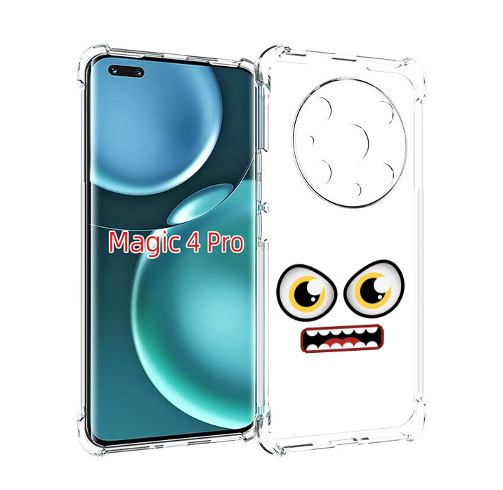 

Чехол MyPads красный злой смайлик для Honor Magic4 Pro, Прозрачный, Tocco
