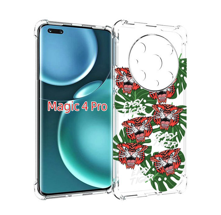 

Чехол MyPads красные-тигры для Honor Magic4 Pro, Прозрачный, Tocco