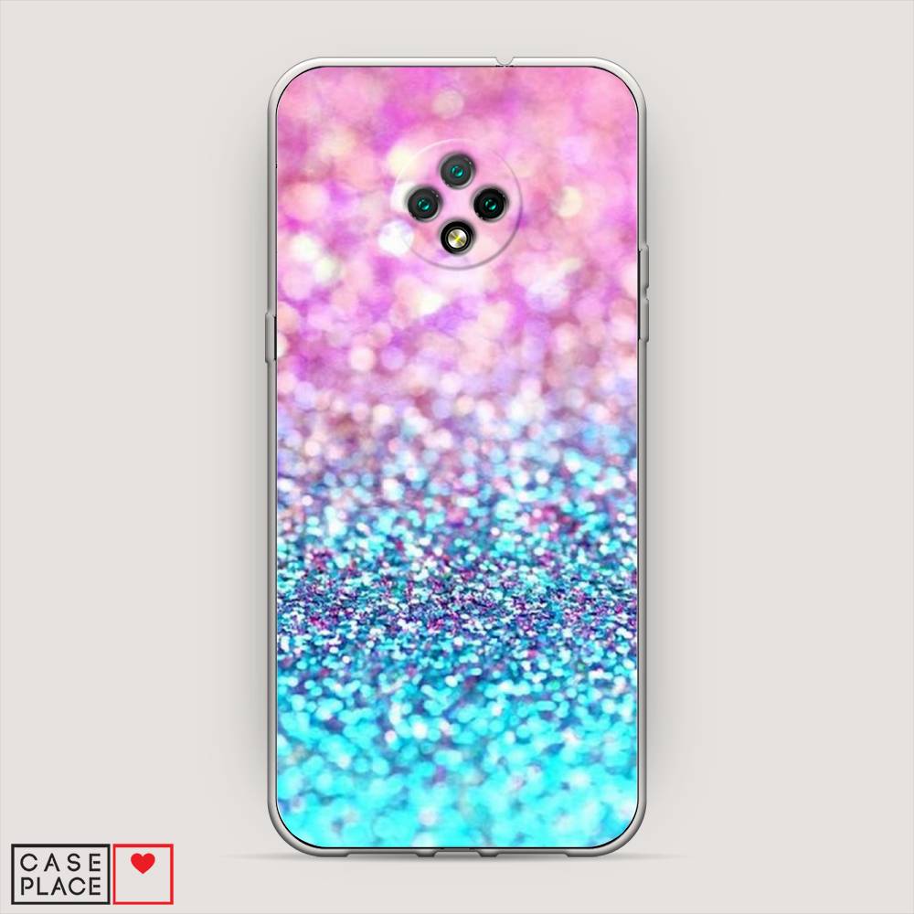 

Чехол Awog "Розово-голубые глиттеры рисунок" для Doogee X95
