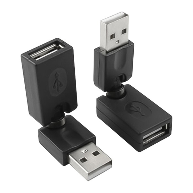 Коннектор Greenconnect USB Type A - USB Type A вилка-розетка м (GCR-53492) черный