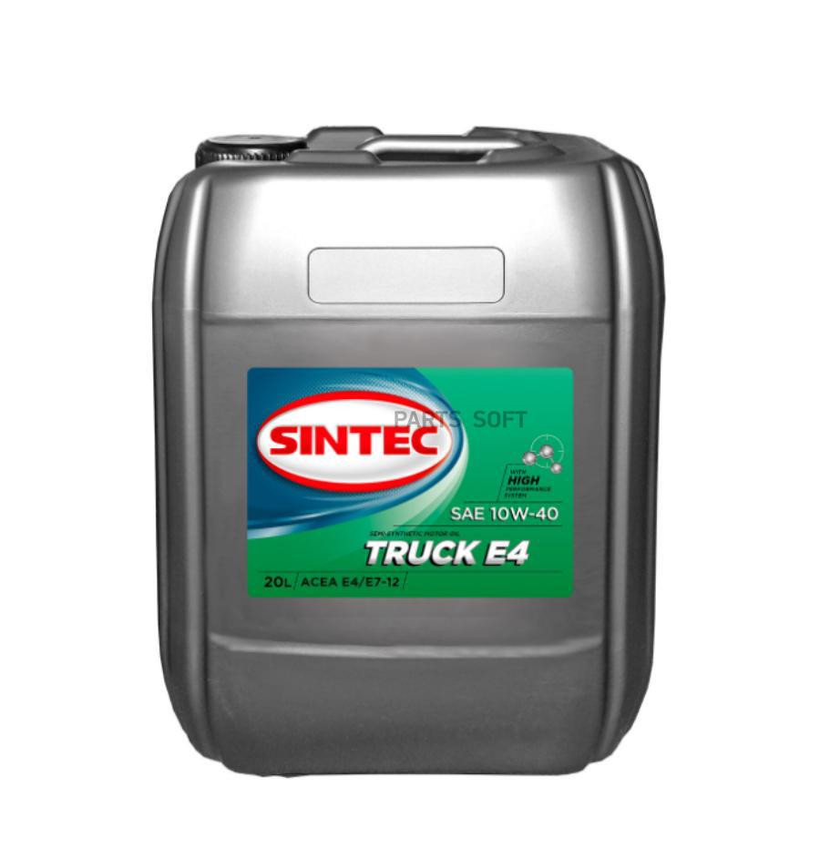 

Моторное Масло Sintec Синтетическое 20Л Sintec Truck E4/E7 10W40